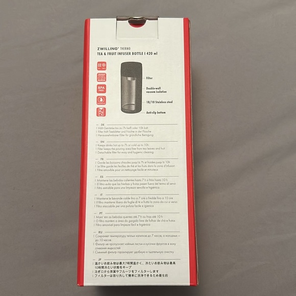 Zwilling thermo tea infuser bottle - Picture 2 of 2